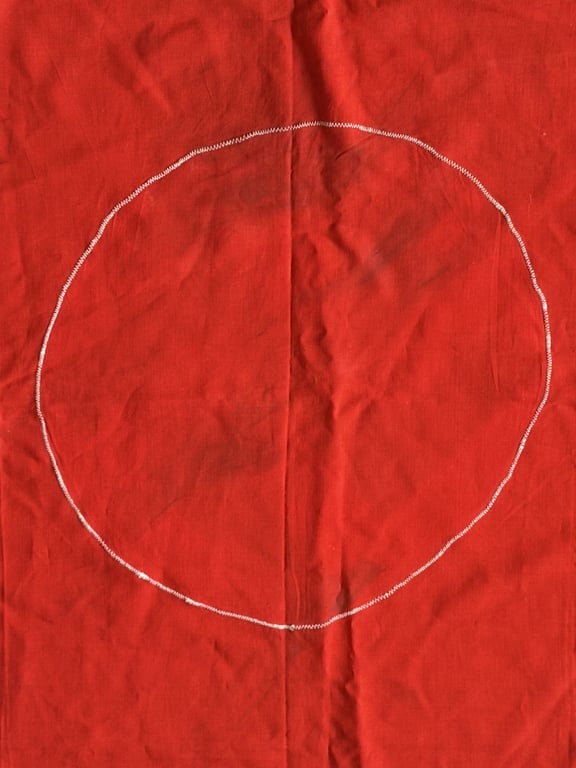 WWII GERMAN POLITICAL NSDAP THIRD REICH PODIUM FLAG DRAP WITH ORIGINAL RINGS AND TASSLES ADDITIONAL