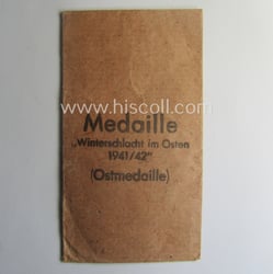 Empty 'Zellstoff'-based pouch as was intended for a...