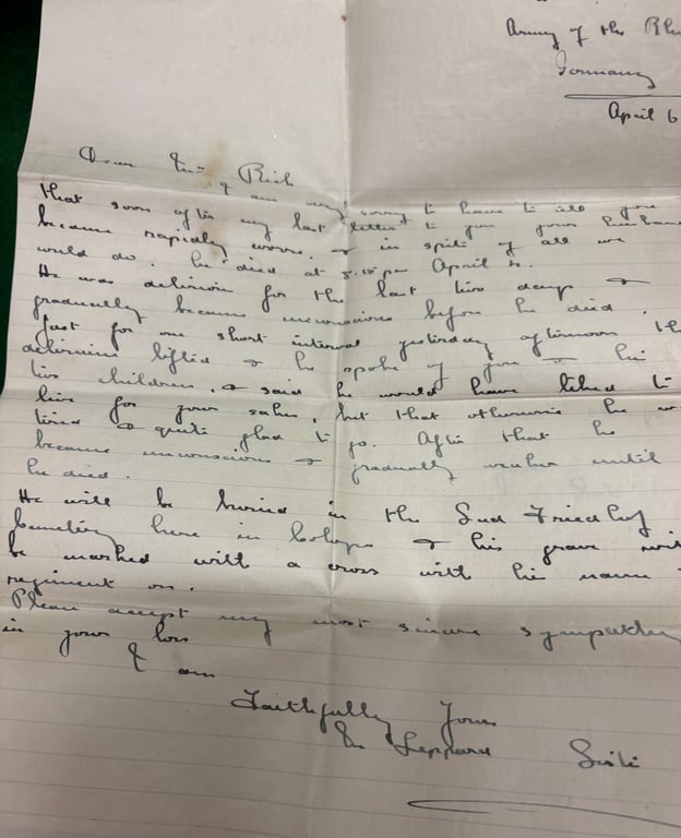 1919 Influenza Casualty Group-Bombardier F Rich