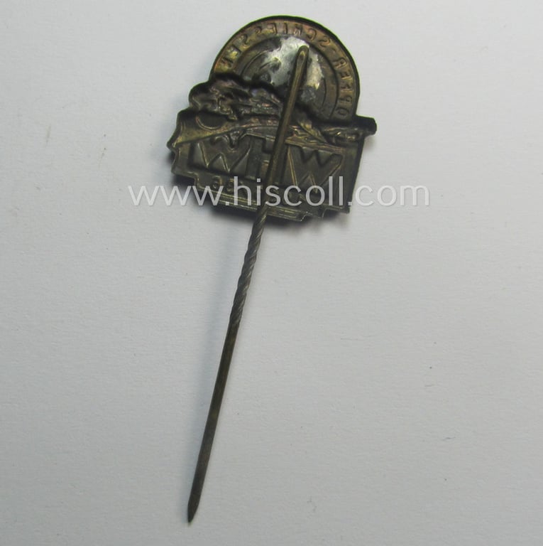 WHW- (ie. 'Winterhilfswerke'- ie. 'Opferschiessen'-) related commemorative lapel-pin entitled: 'Opfer-Schiessen - WHW - 1935/36'
