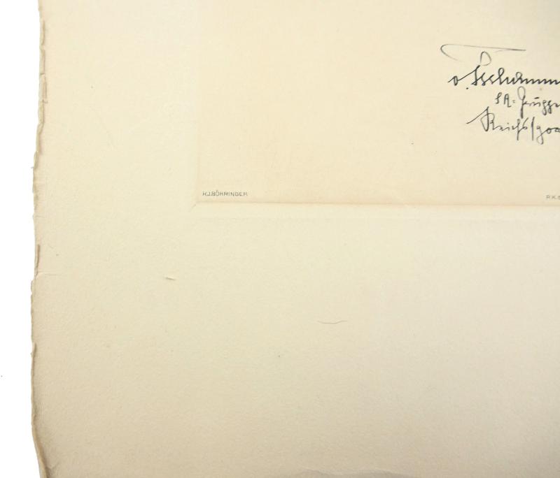 German Third Reich 'Hans von Tschammer Osten' Lithograph by K.J. Böhringer