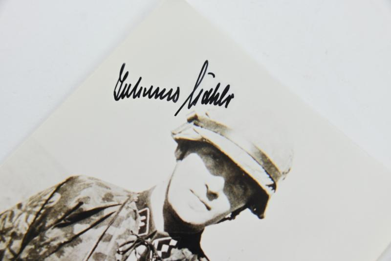 Signature of Waffen-SS KC Recipient 'Johannes Göhler'