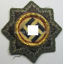 WH (Heeres o. Waffen-SS) 'Deutsches Kreuz im Gold'...