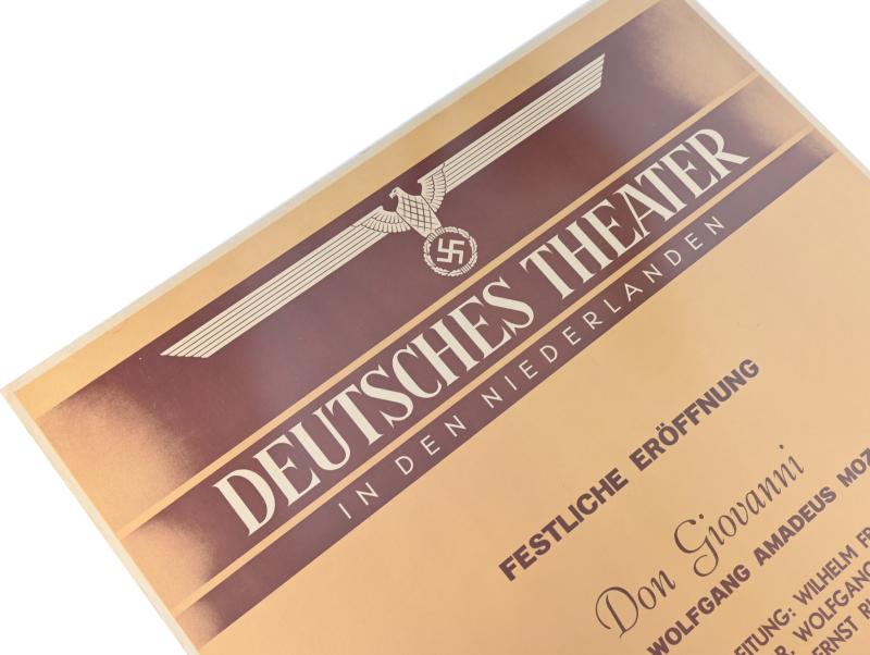 German/ Dutch Poster 'Deutches Theater in den Niederlanden'