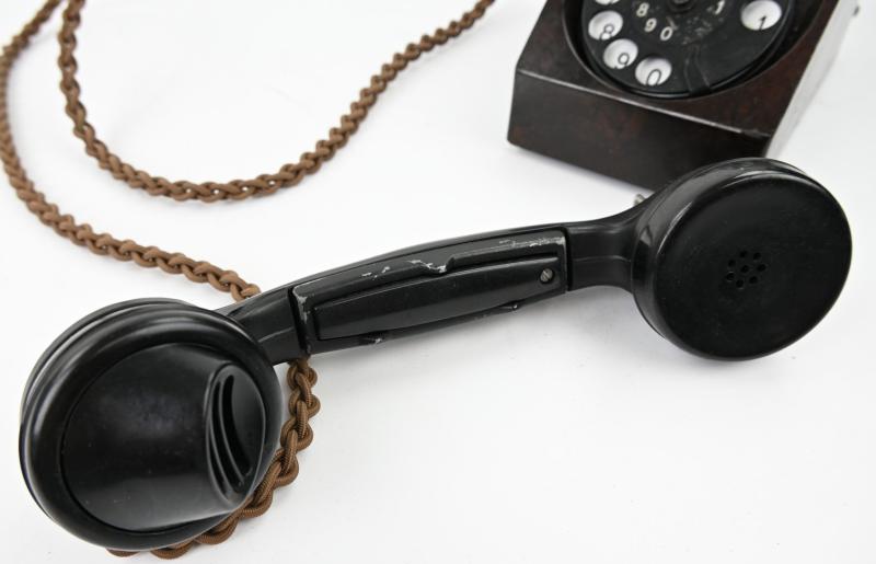 German WH Military Bakelite Desk Rotary Telephone 1942