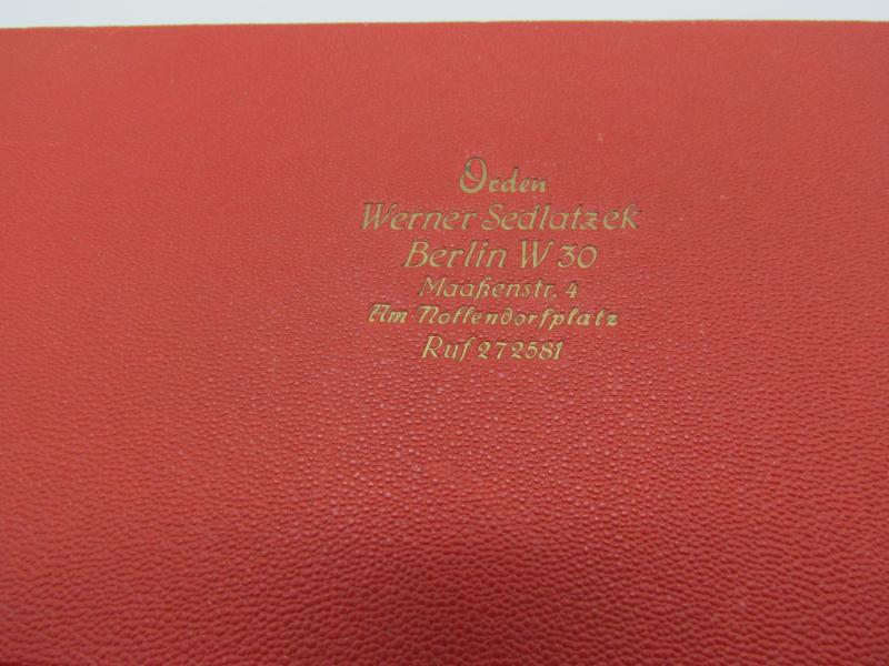 German WWI & WWII Era Five piece medal bar in Case