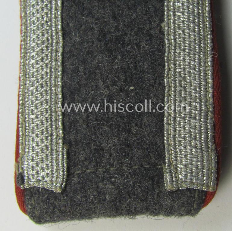 Neat - albeit regrettably single! - WH (Luftwaffe), NCO-type shoulderstrap as was intended for - and clearly used by! - an: 'Unterwachtmeister eines Flakartillerie-Regiments o. Abteilungs'