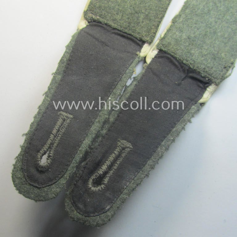 Moderately used- and fully matching, pair of WH (Heeres) 'M41 o. M43'-pattern, EM-type shoulderstraps: 'Soldat eines Infanterie-Rgts.'