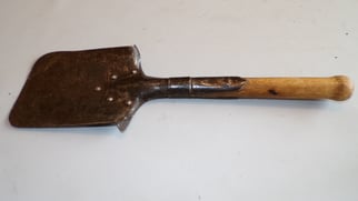 Luftwaffe "76 L.F." Unit-Marked Field Shovel
