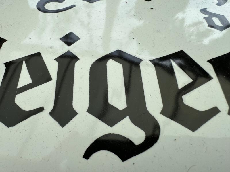 Wohnung des Beigeordneten' Enamel Sign...Rare!