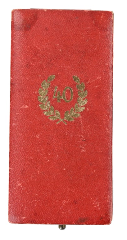 German WH 40 Years Faithful Service Medal in Case