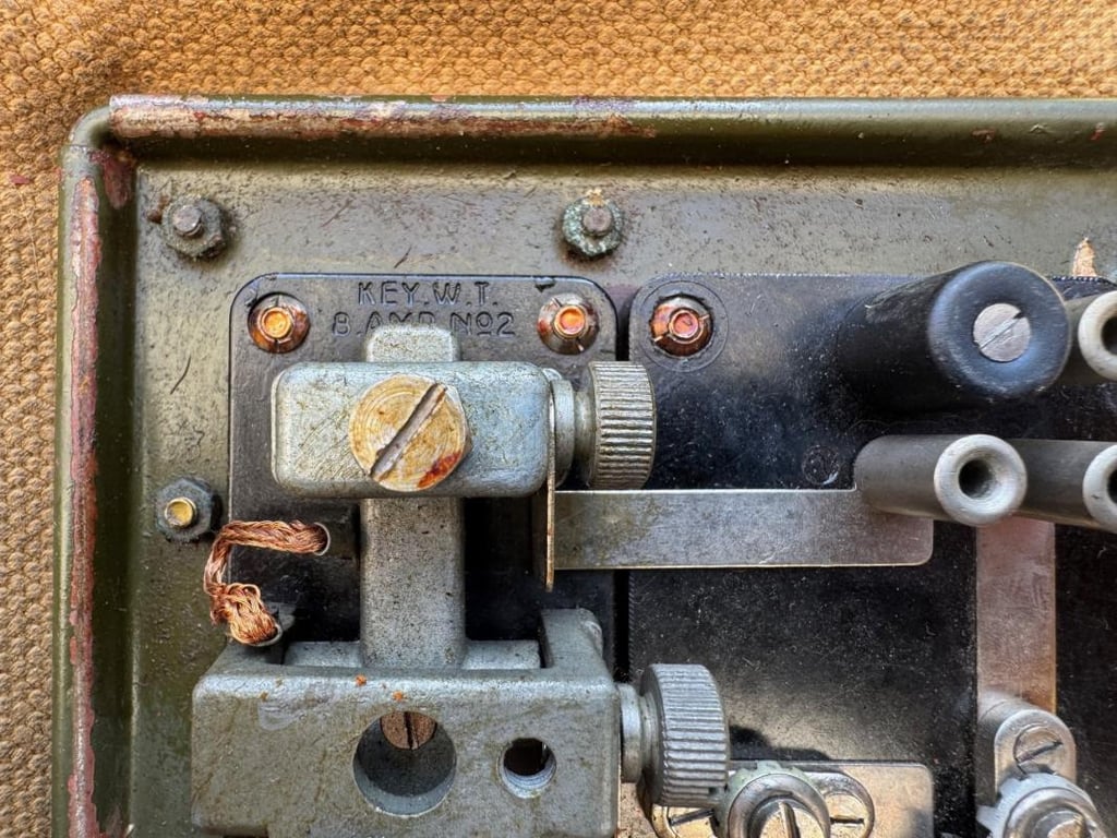 British WWII Signal Lamp and Morse Key