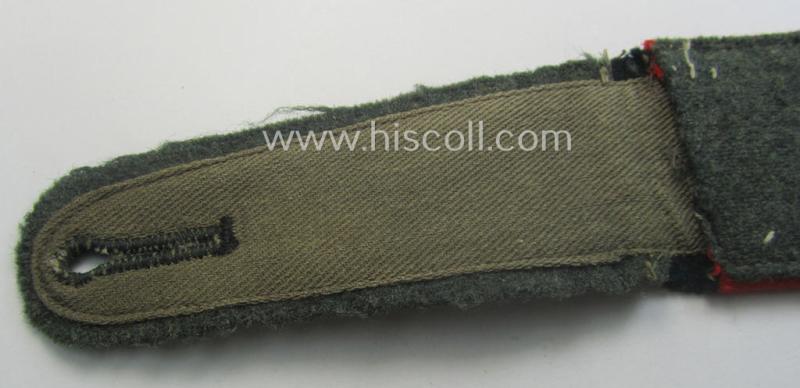 Single, pre- (ie. early-) war-period WH (Heeres) so-called: 'M36 o. 40'-pattern, EM-type shoulderstrap as was intended for - and with certainty worn by! - a: 'Soldat eines (Sturm)Artillerie Abts. o. Rgts.'