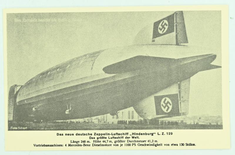 German Third Reich Era Zeppelin Postcards