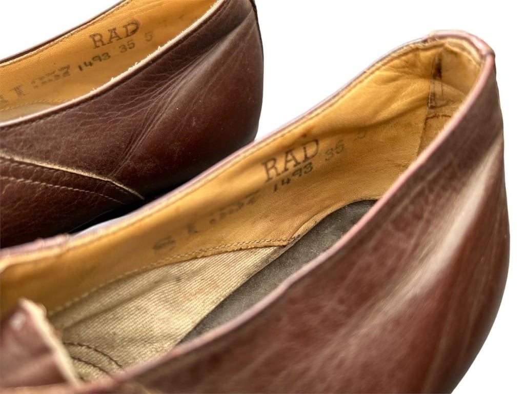 RAD ( Reichsarbeitsdienst ) Female Shoes ....RAD Marked