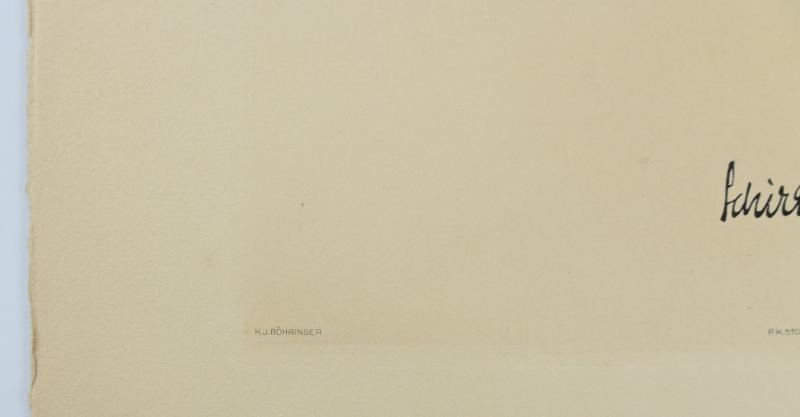 German Portrait Print/Litho of Baldur von Schirach by K.J.Böhringer