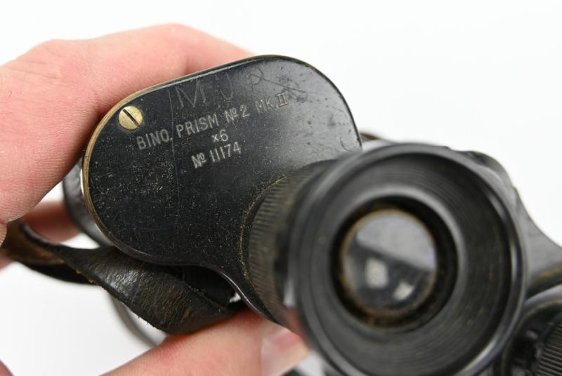 British WW2 Blanco Binocular Case with Bino