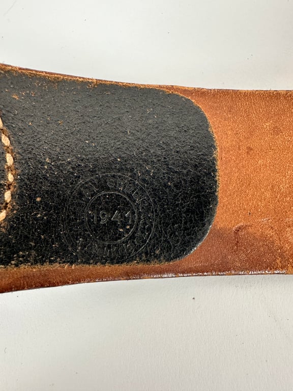 Mint Wehrmacht Belt and Buckle "J.F.S."