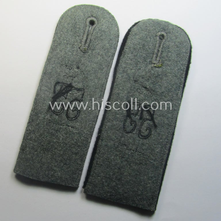 Pair of WH (Heeres) 'cyphered' EM-type shoulderstraps: 'Soldat des Pionier-Rgts. 55'