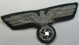WH (Heeres) officers'-type, hand-embroidered breast-eagle (ie. 'Brustadler für...