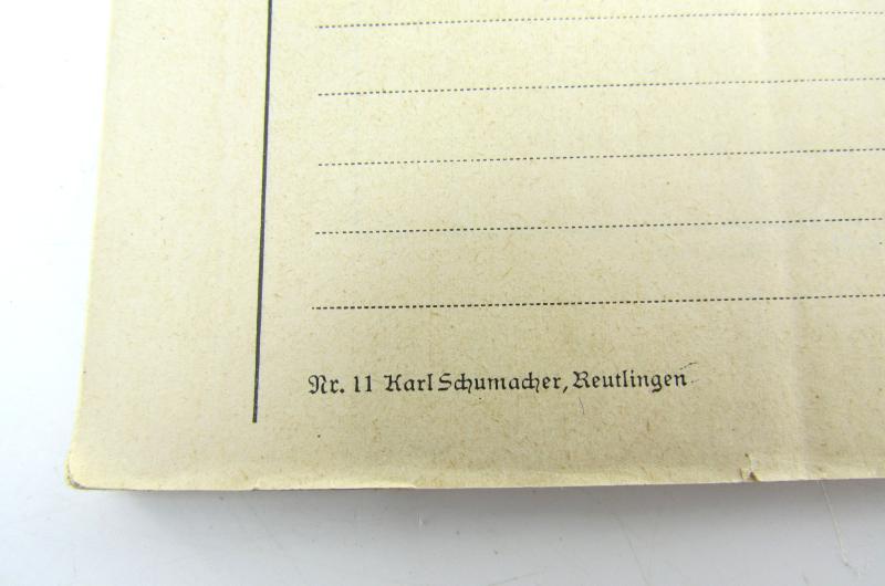 German mapcase notebook ( Melde-Block )