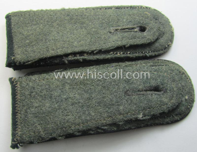 Pair of WH (Heeres) early-war-period- (ie. 'M36'- ie. 'M40'-pattern and/or rounded-styled) 'cyphered' NCO-type shoulderstraps: 'Festungspionier-Oberfeldwebel'
