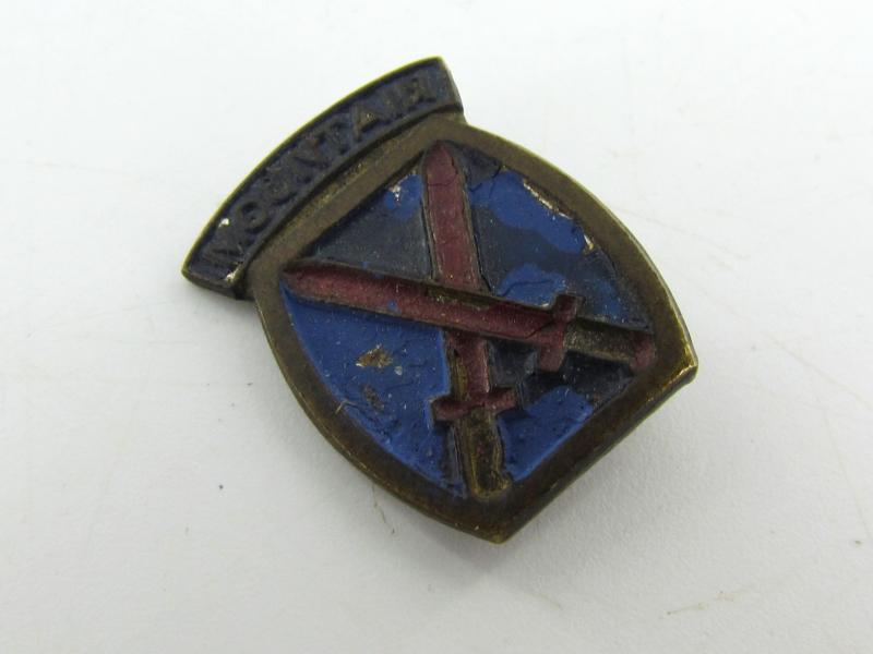US WWII 10th Mountain Division Patch With Tab & Cap Pin
