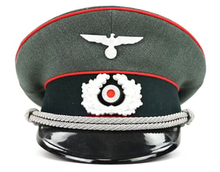 German WH Officer Visor Cap Artillery