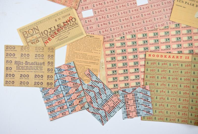 Dutch WW2 Various Food Coupons
