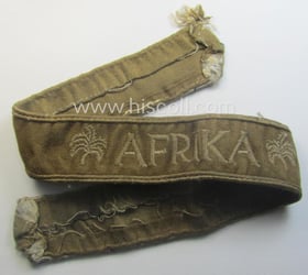 WH cuff-title (ie. 'Ärmelstreifen') entitled: 'Afrika' (being a...
