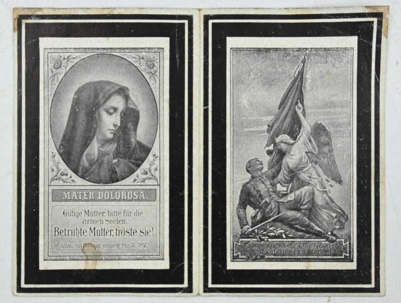 German WW1 Deathcard 'Gottfried Heinen'