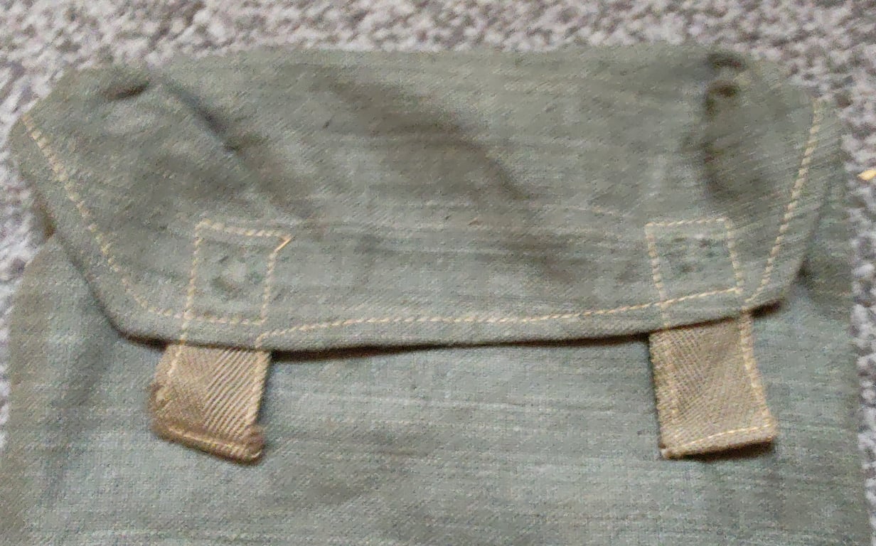 WWII German cloth gas plane bag
