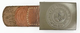 German WH Beltbuckle with Tab 'E.Schneider'