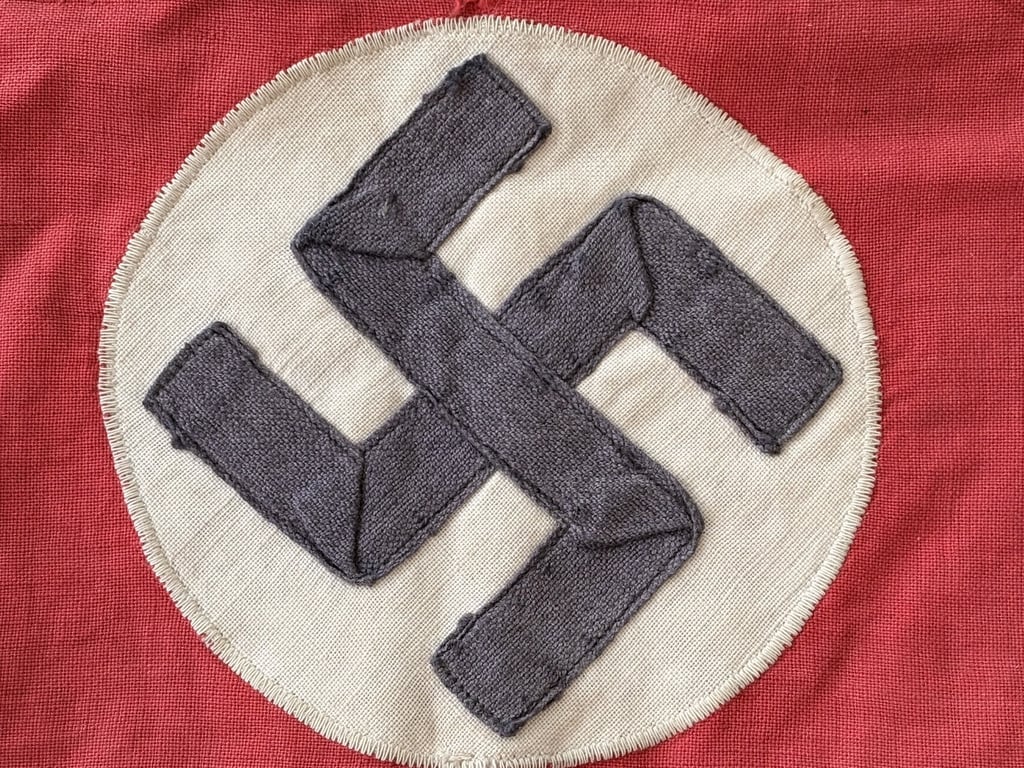 AUTHENTIC GERMAN WW2 EARLY NSDAP NAZI PARTY ARMBAND 3 PART CONSTRUCTION.