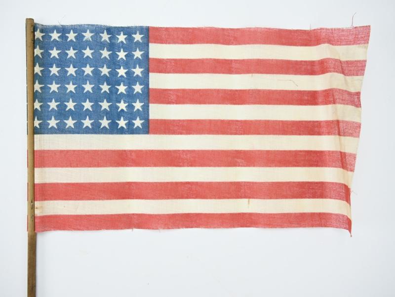 US WW2 48 Star Stars & Stripes National Flag with Pole