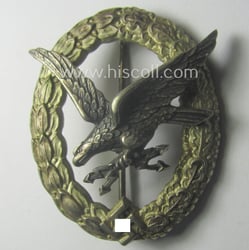 Superb, WH (Luftwaffe) 'Fliegerschützen-Abzeichen mit Blitzbündel' being a...