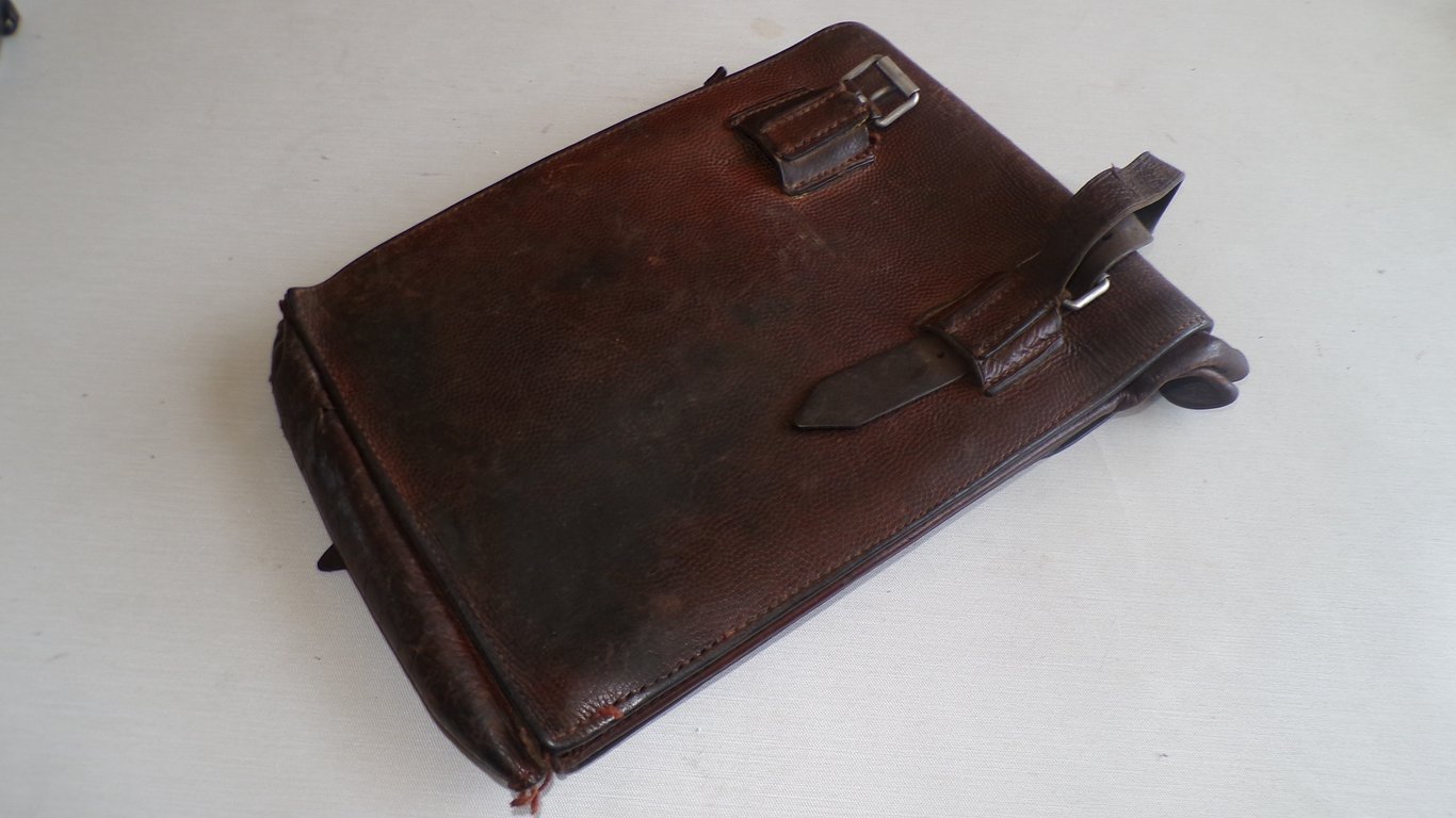 Early Brown Officer's Map Case with Ypern Map
