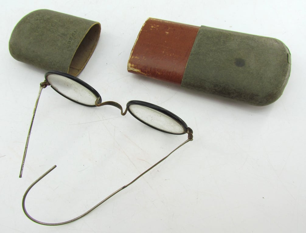German D.R.G.M. Spectacles with Protective Case