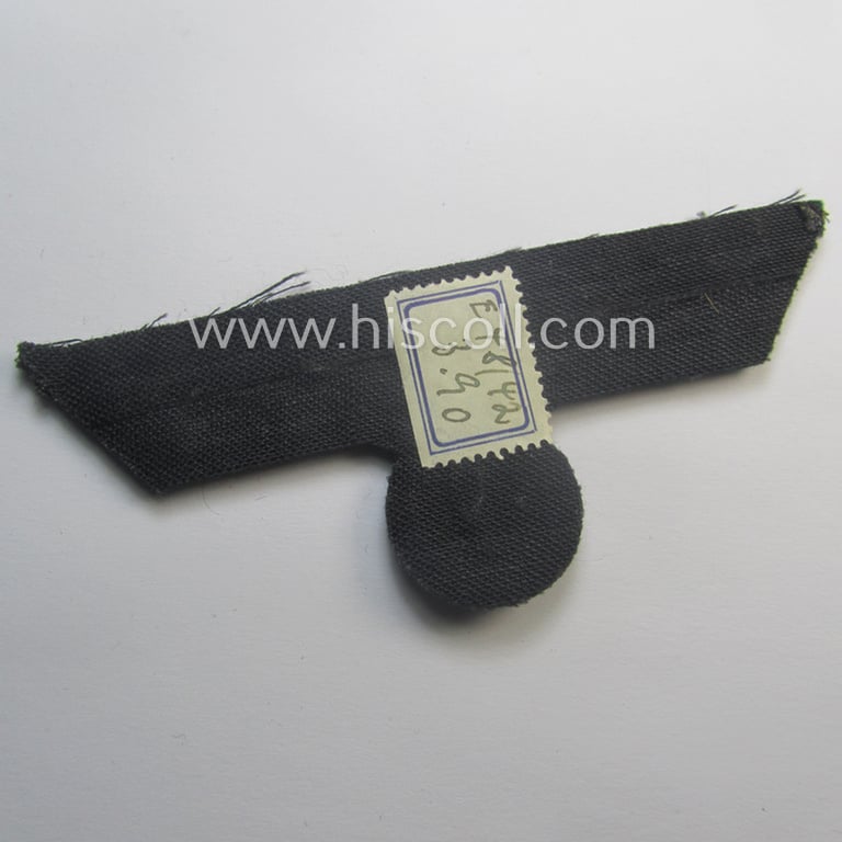Detailed - and simply never used! - WH (Heeres) officers'-type, hand-embroidered breast-eagle (ie. 'Brustadler für Offiziere') as executed in bright-silverish-coloured braid as was intended for usage on the various officers'-pattern tunics