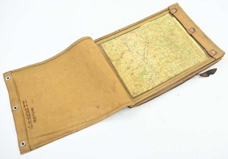 British WW2 Officer Mapcase 'Caen Normandy'