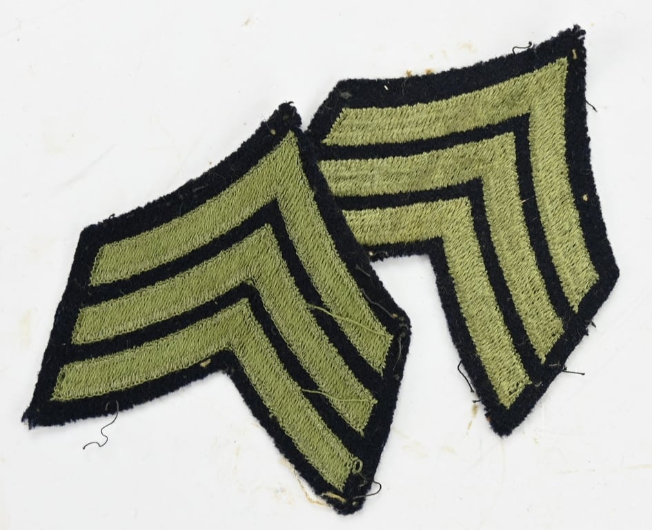 US WW2 Rank Chevron Set 'Sergeant'