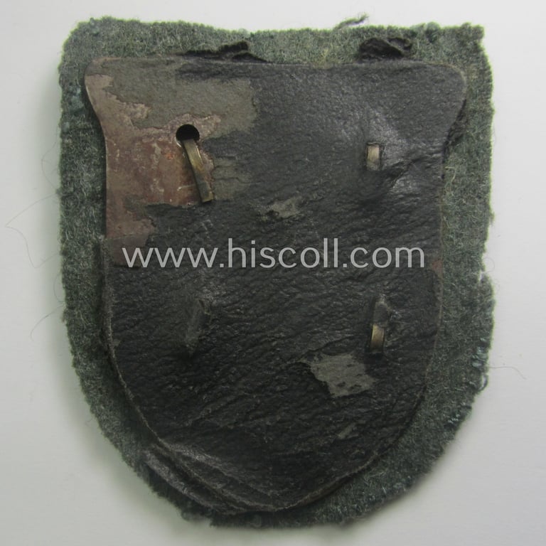Moderately used- and/or carefully tunic-removed, WH (Heeres o. Waffen-SS) 'Krim'-campaign-shield