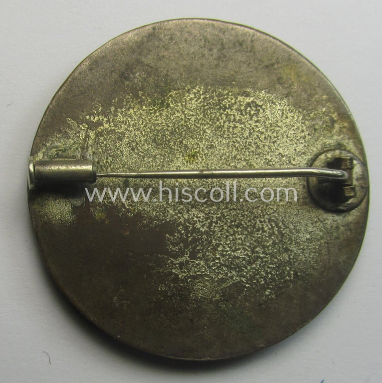 DRK- (ie. 'Deutsches Rotes Kreuz'- or German Red Cross) related so-called: nurses'-brooch entitled: 'Freie Schwesternschaft' (being a moderately used-, multi-coloured-enamelled albeit non-maker-marked example)