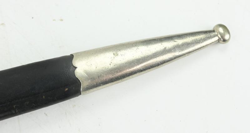 German Police Stag Handled Dress Bayonet with Frog