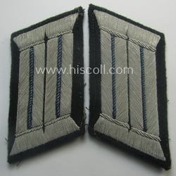 Moderately used, pair of WH (Heeres) officers'-type collar-tabs...