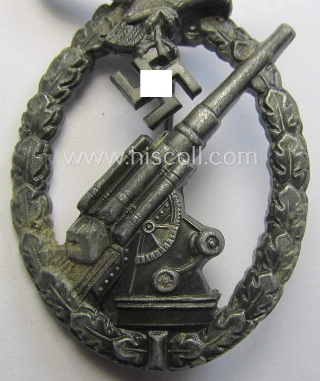 WH (Luftwaffe) 'Flakkampfabzeichen' by the: 'Wilhelm Hobacher'- (ie. 'WH'-) company