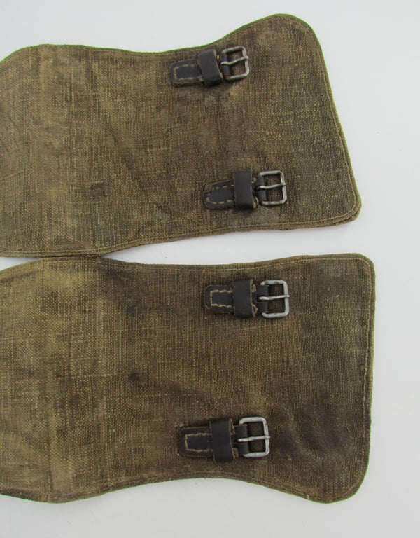 Pair of late war M37 pattern gaiters or Gamaschen