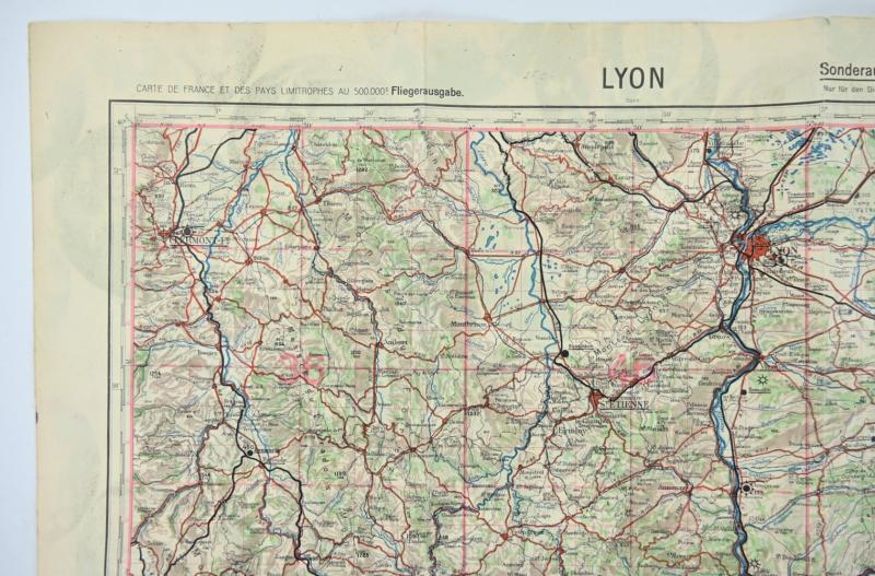 German LW Flightmap Lyon France