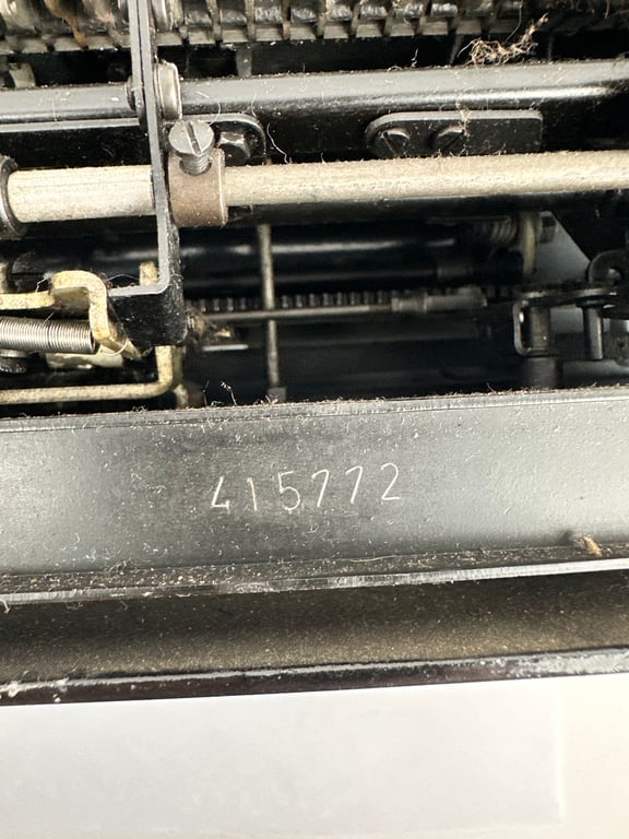 Rare Black Waffen-SS typewriter by Olympia