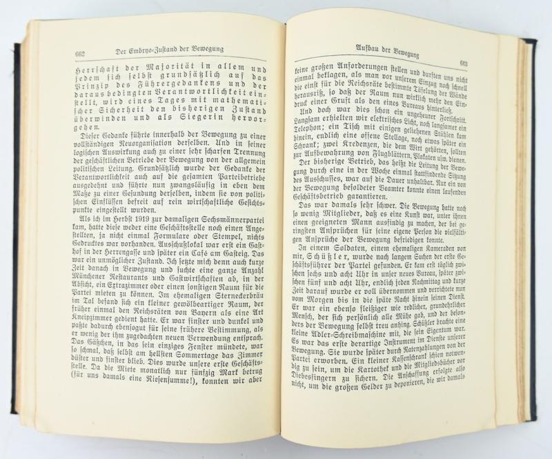 German Adolf Hitler Mein Kampf Book 1933
